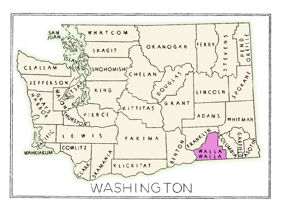 Walla Walla Washington State Counties